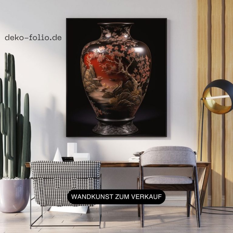 Antike Schönheit einer historischen Vase als Wandbild für Ärzte Wartezimmer