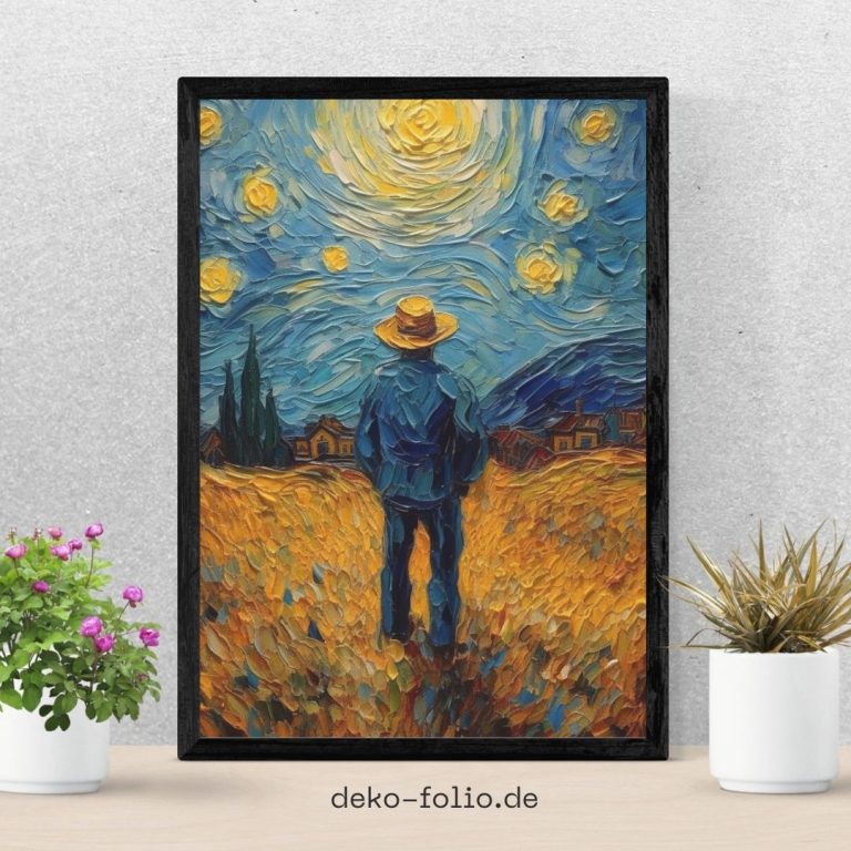 Die Welt durch Van Goghs Augen als Wandbild für Badezimmer